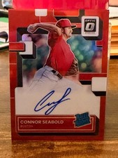 2022 Donruss Optic Connor Seabold Rated Rookie Red Prizm Auto RC #'d /49