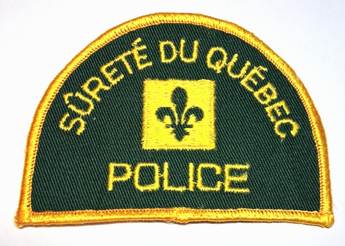 Surete Du Quebec Police Patch - Canada - USED - FREE Tracked US Shipping !