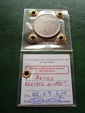 100 LIRE 1975 Asse Ruotato / Capovolto 180° Rara Periziata Rep. Italiana