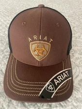 Ariat Mens Shield Logo Mesh Back Ajustable Cap Hat