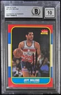 Jeff Malone Signed Autographed 1986-87 Fleer Card #67 Beckett 17696410 Auto 10
