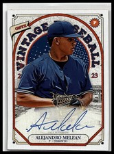 2023 Onyx Vintage #VAAM Alejandro Melean Blue Signatures
