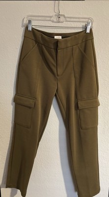 The Essential Slim By Anthropologie Olive Green Cargo Pocket Style. Size 6