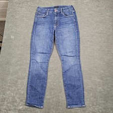 Mother The Looker Crop Jeans Women 26 Dark Wash Blue Switch It Up Made In USA