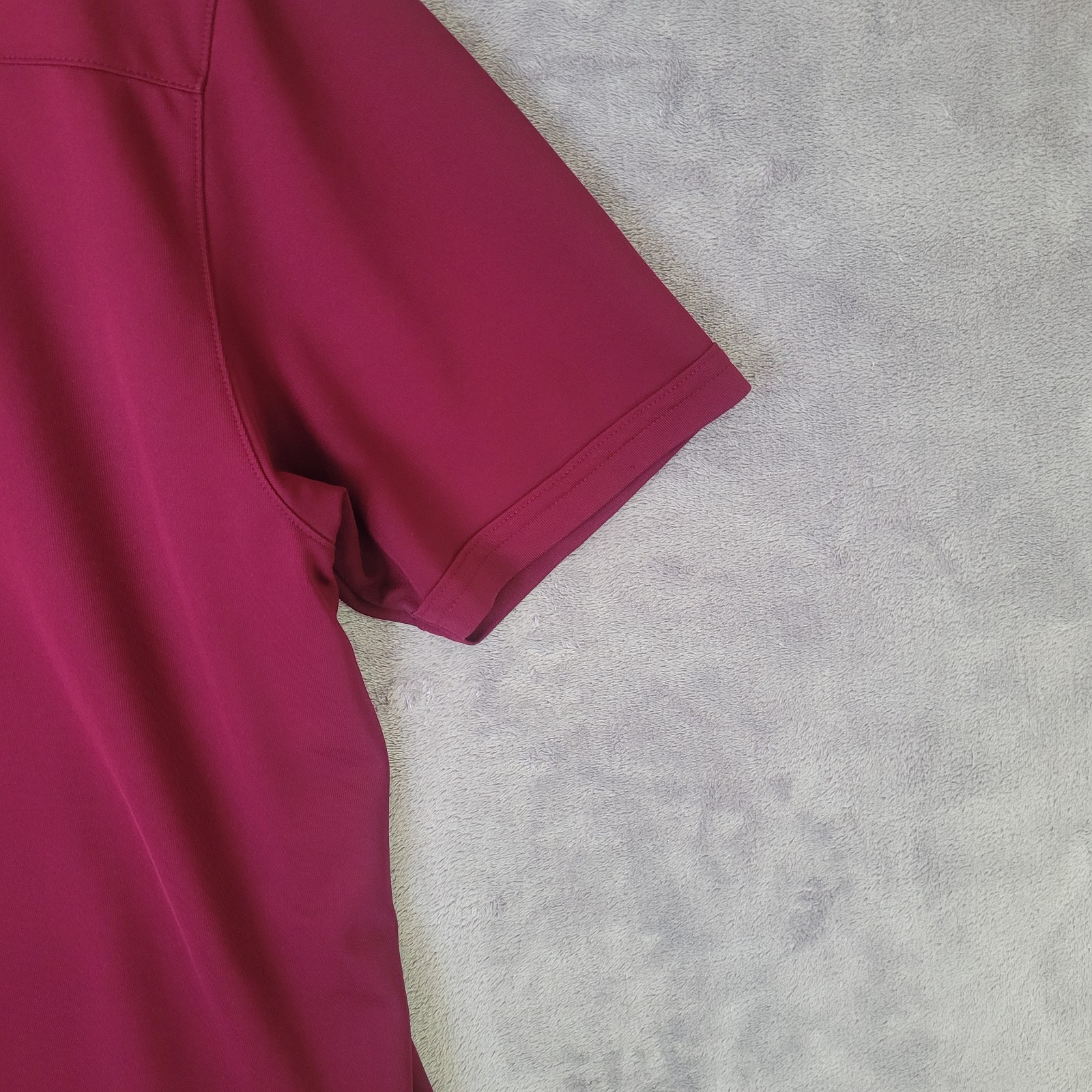 Under Armour HeatGear Polo Shirt Burgundy Deep Red Wine Mens Large Loose thumbnail 12