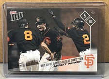2017 TOPPS NOW #448 JARRETT PARKER SAN FRANCISCO GIANTS Walk-Off Print Run 162