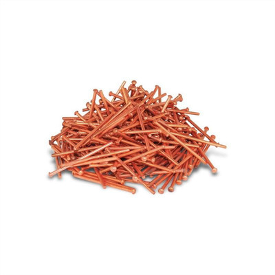 AES Industries 2200 Welding Stud, 2 mm Dia x 2 in L, Copper-Coated