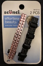 Scunci Effortless Beauty Hair Clip Barrettes 2 Count