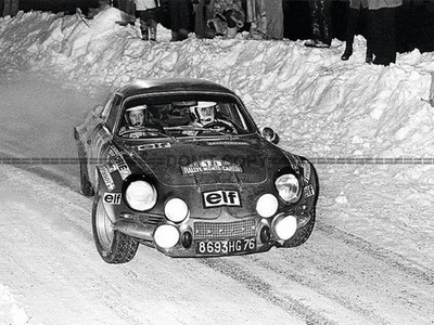 Foto Andruet & Biche - Alpine A110 - Rallye Monte Carlo (1973) - Rennen - 15x20