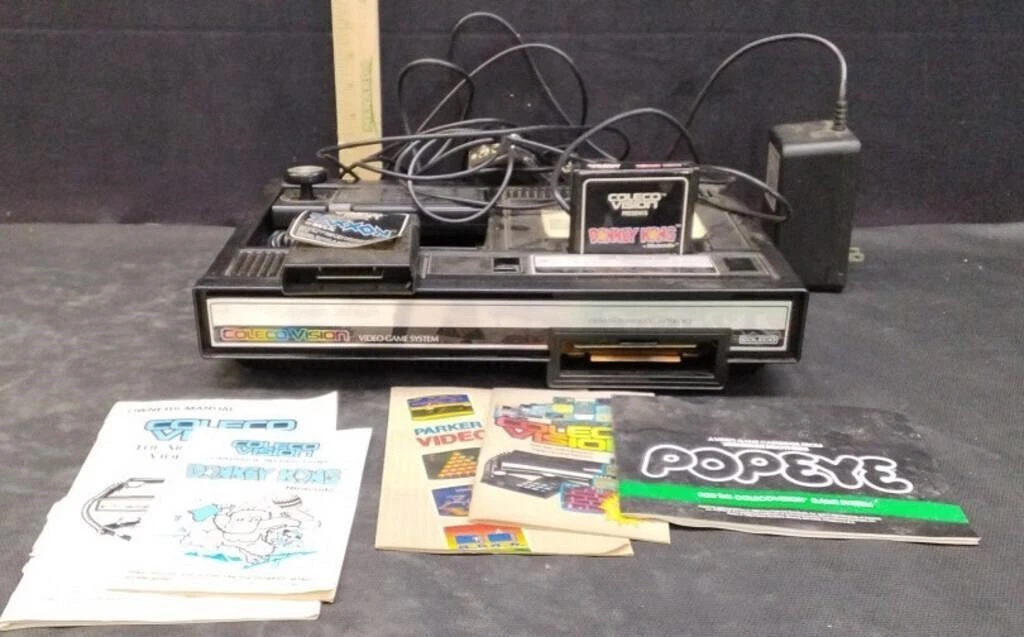 CONSOLE CBS COLECO VISION + 1 Jeu Vidéo Donkey Kong TESTE + Transfo Original EUR 169,00 - FR
