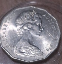 1970 AUSTRALIAN 50 CENT COIN - 50C - CAPTAIN COOK