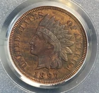1897 Proof Indian Head Cent (1C) PCGS Genuine - Environmental Damage