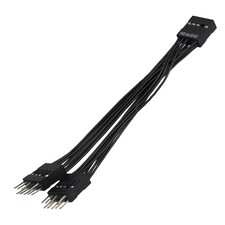 Motherboard Audio Extension Cable 9Pin 1 Female to 2 Male Y Splitter Cable2193