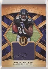 2019 Panini Gold Standard Newly Minted Memorabilia Prime /49 Miles Boykin 4l3