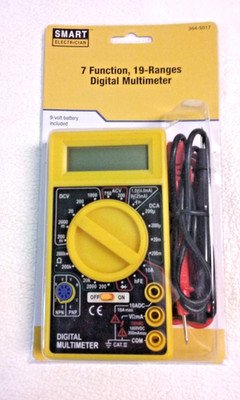 Smart Electrician 7 Function - 19 Ranges Digital Multimeter - New in Case
