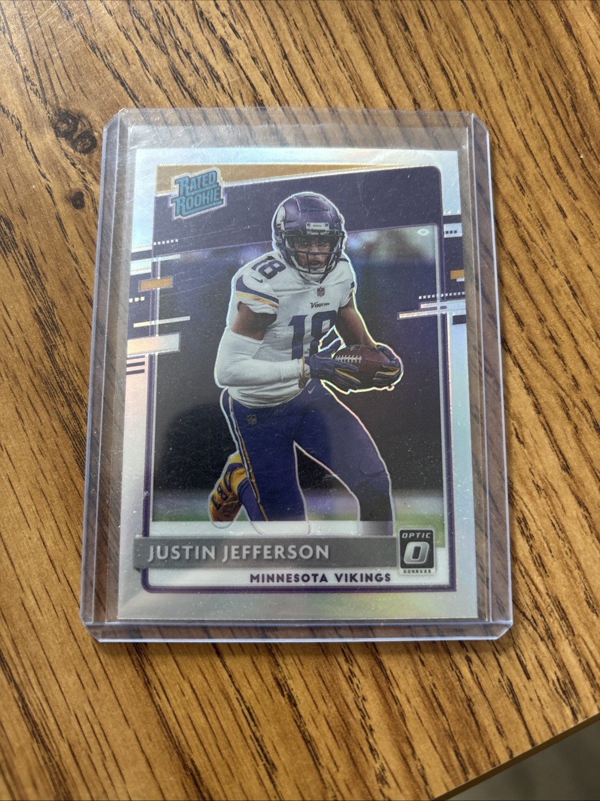 2020 Panini Donruss Optic - Rated Rookies Justin Jefferson #163 Holo Prizm (RC)