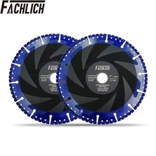 2pcs 7in/180mm Demolition Diamond Cutting Disc Circular Saw Blade Multi-Purpose.