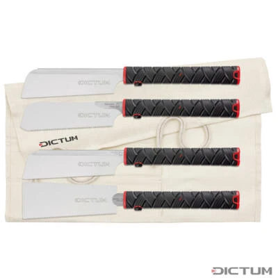 Dictum 4 tlg. Japansägenset Japansäge Säge Dozuki Ryoba Kataba 180 mm 712863