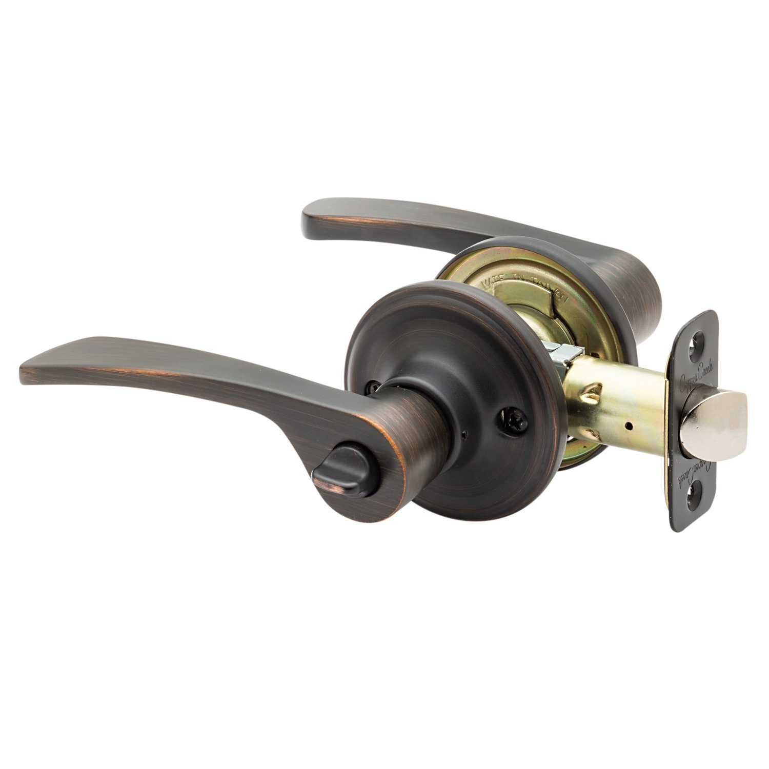 Copper Creek KL2230TB Scandinavian Privacy Lever Tuscan Bronze Non-Handed Design
