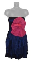 Hailey Logan for Adrianna Pappel Blue  Pink 80s Look Prom Party Dress size 7/8