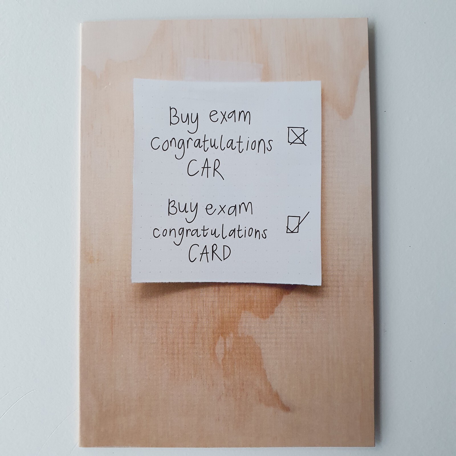 Exam Congratulations Card & Envelope Funny Humour Hallmark 12cm x 17cm GCSE