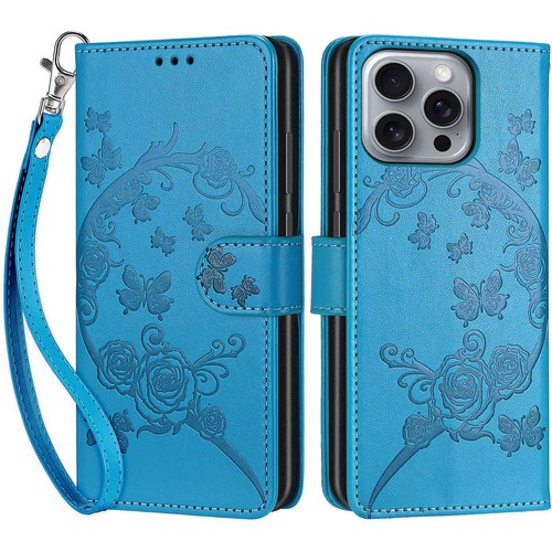 For Various Phone Leather Wallet Case Flip Stand Butterfly Cover Hot Women Girl - Picture 8 of 10