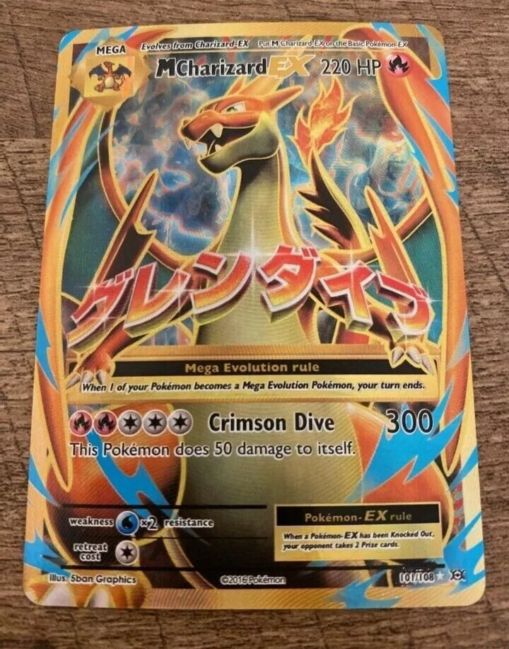  Pokemon - Mega-Charizard-EX (101/108) - XY Evolutions - Holo :  Toys & Games