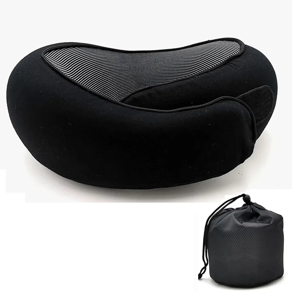 Travel Pillow Neck Support Head Memory Foam U Shaped Travel Cushion Neck Rest