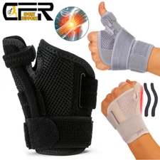 Wrist Support Thumb Brace Carpal Tunnel Sprain Splint Arthritis Left Right Sport