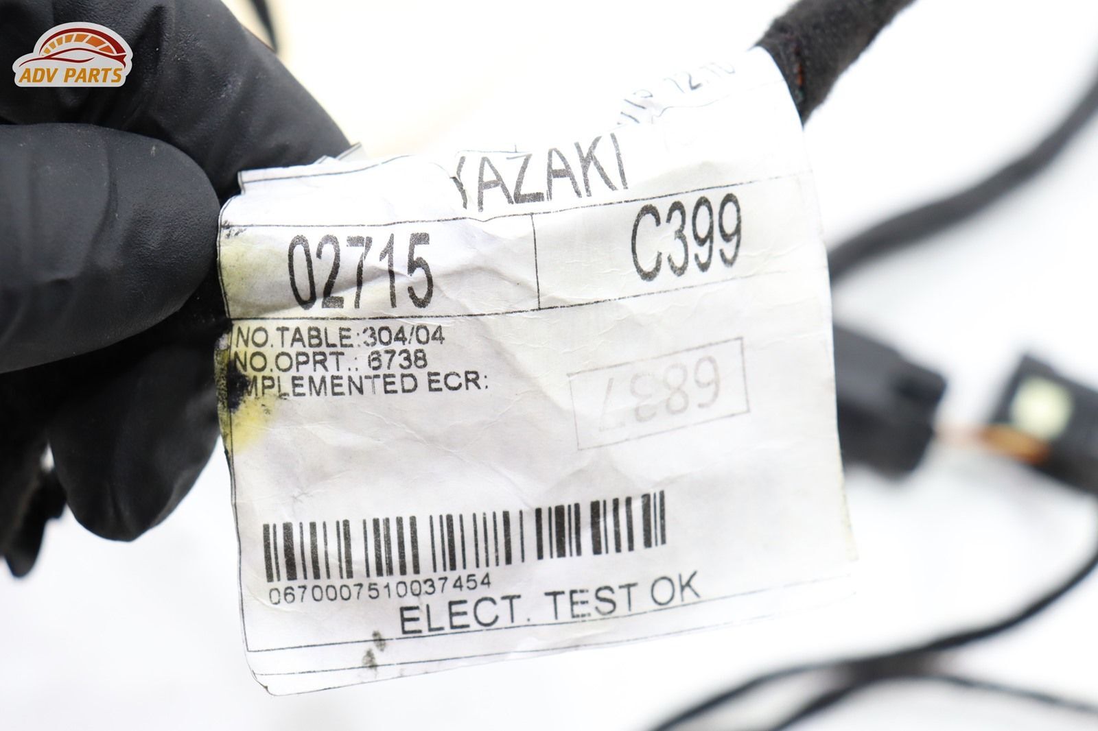 Maserati Quattroporte 2014-2020 Rear Left Door wiring harness