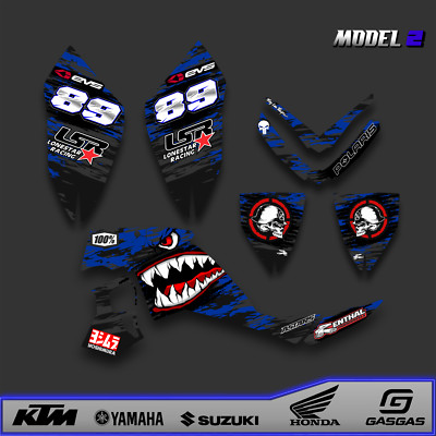ATV Graphics Kit Quad Decal Wrap For Polaris Outlaw 500 525 2006-2008 Reaper  R