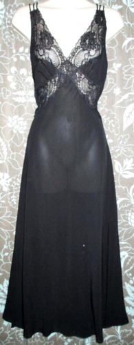 Simply Stunning Long Sexy Black Nightgown Belle Nu