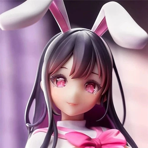Anime Model Statue Bunny Girl Action Figure Pink rabbit girl Collectible Art Toy - Picture 9 of 12