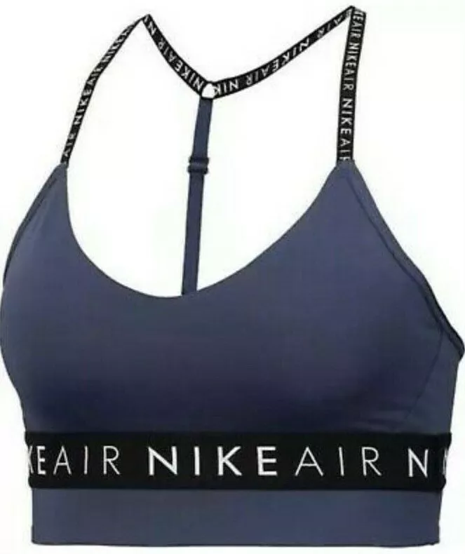 NIKE AIR INDY WOMENS DRI-FIT PADDED SPORTS TRAINING BRA BLUE CV7123 557  SMALL