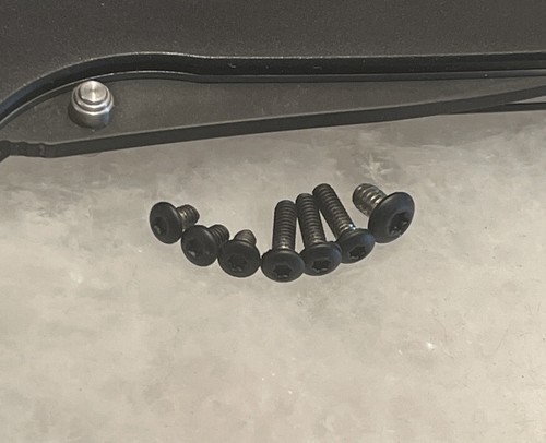 Flat Black Stainless Screws For Kershaw Leek 1660 Aluminum Liner Lock Only 7pcs - 第 1/6 張圖片