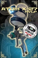 ATOM X27 HVLP Car Paint Gun 1.3/1.4mm Clearcoat/Base + FREE GunBudd Light