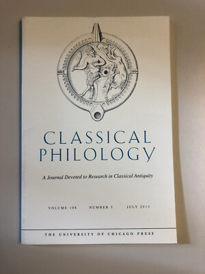 Classical Philology, Journal Vol. 108 No.3, July 2013, Sprachwissenschaft