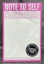 Knock Knock Pads Note To Self 60 Sheets