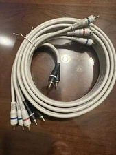 Component Video and Audio Cable 6 foot Gold-plated 3 video + 2 audio 