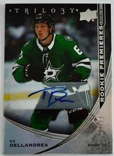 TY DELLANDREA DALLAS 2020 TRILOGY ROOKIE PREMIERES LEVEL 2 AUTO 36/99 CARD