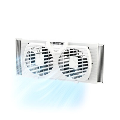 #ad Comfort Zone 9quot; 2 Speed Twin Window Fan $38.00