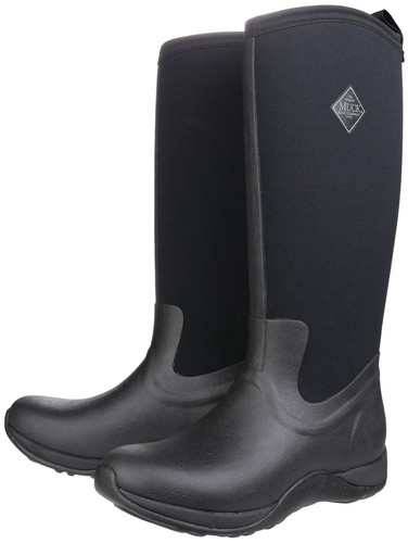 Muck Boots Black Arctic Adventure Pull On Wellington Boots - Picture 6 of 7