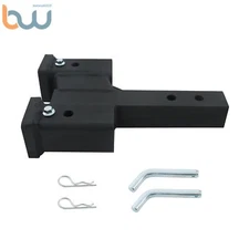 For 2 In Receiver 2-In Solid Shank Trailer Dual Hitch Extender 10000Lbs Capacity