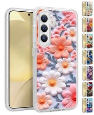 For Samsung Galaxy S24 Series - 3D Texture Design Impact Drop Proof Cover Case