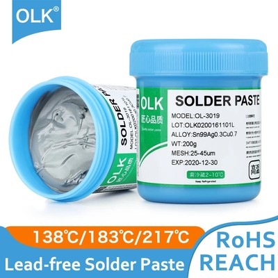 200g Solder Paste Soldering Tools Syringe LowTemperature Lead-free Welding Paste