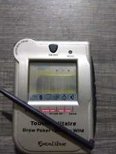 Excalibur Touch Casino Solitaire Draw Poker Deuces Wild Handheld Game