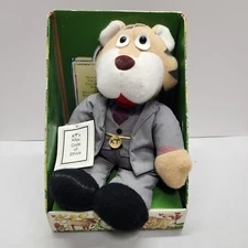 KT Kirby Vacuum Tiger Plush Animal Fair Stuffed Animal Vintage 1985 Salesman Box