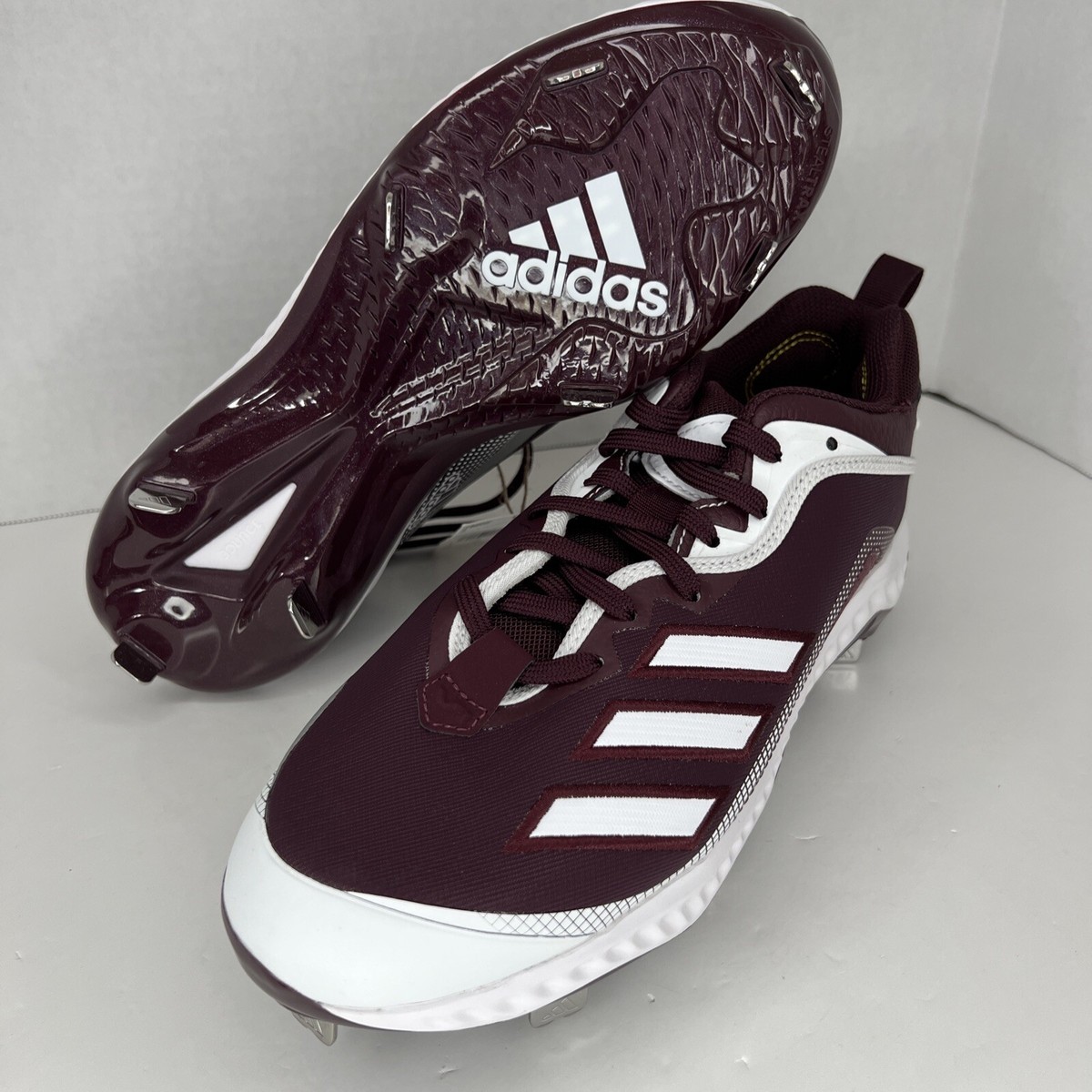 Adidas Icon 6 Bounce Metal Baseball Cleats Men display picture 2
