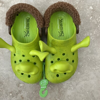 New Crocs Classic Clog Dreamworks Shrek Shoe Size Kids Toddler C13 Lime Green