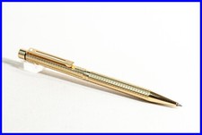 Sheaffer Targa # 1007 Gittermuster vergoldeter Kugelschreiber